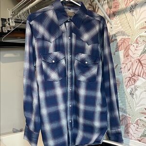 Vintage western charm Retro cowboy shirt size Large like Landman cowboys wear